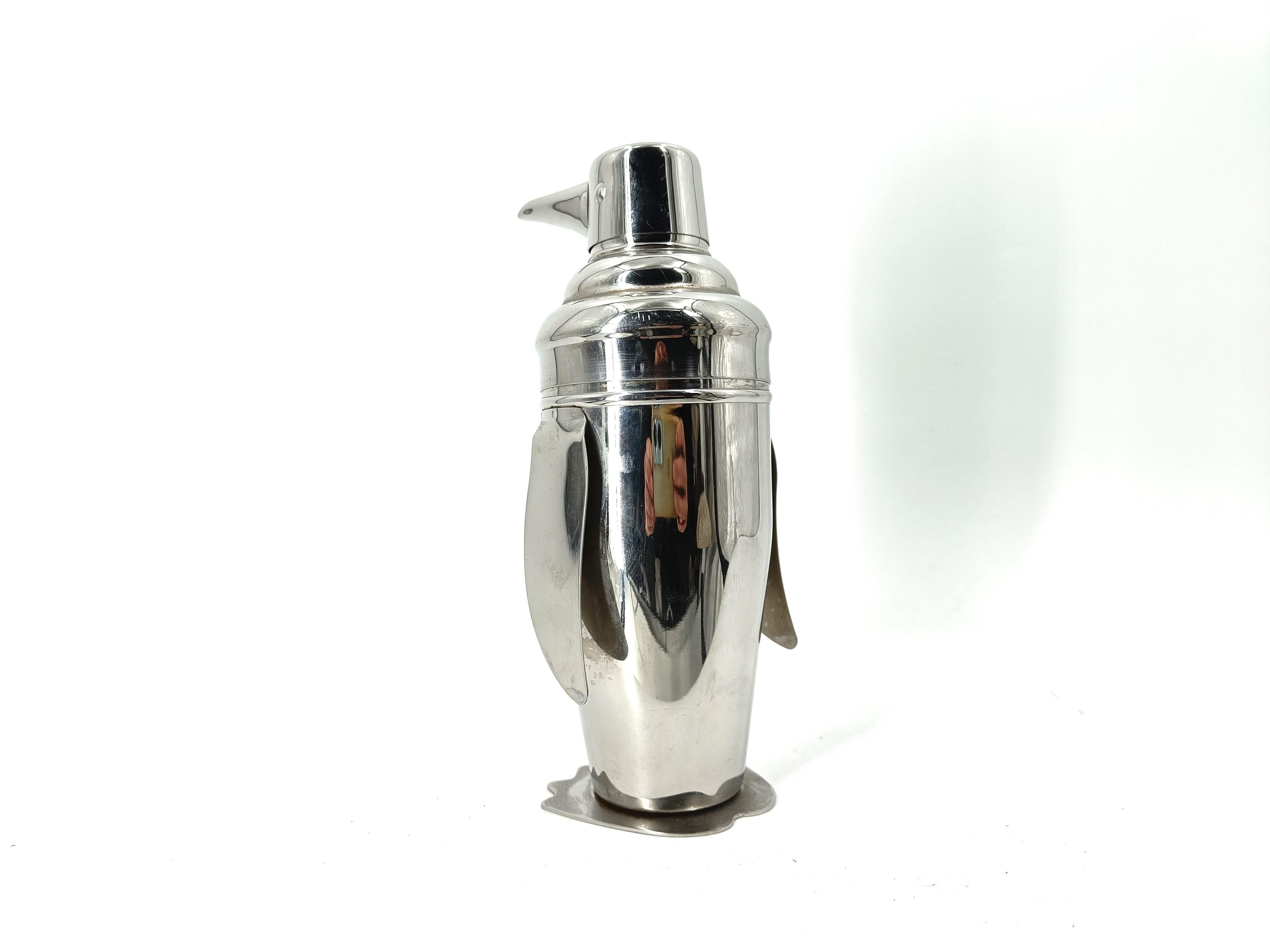 Belgian Vintage penguin cocktail shaker, 1970s