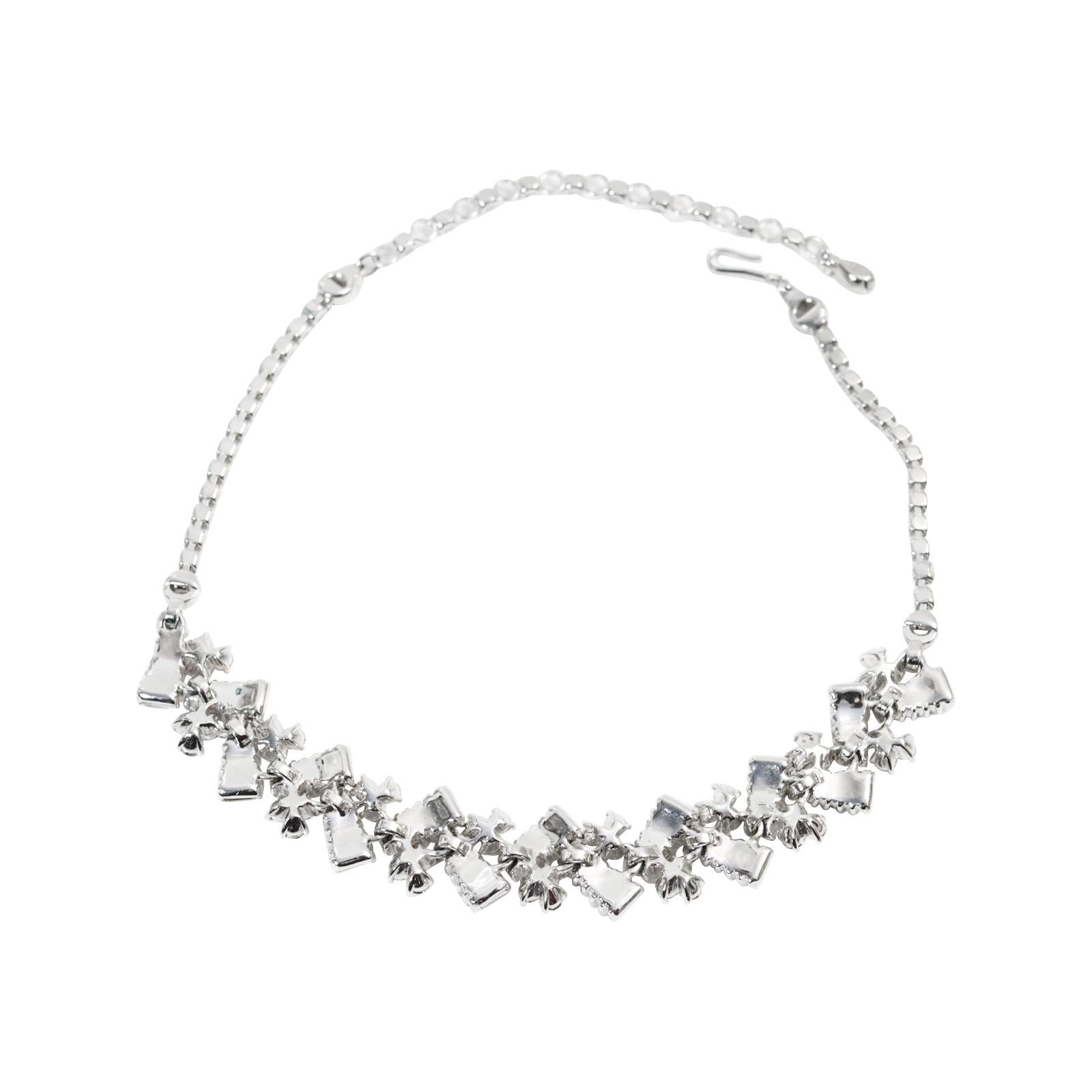 Vintage Pennino Baguette and Round  Art Deco Choker  Circa 1960s 2