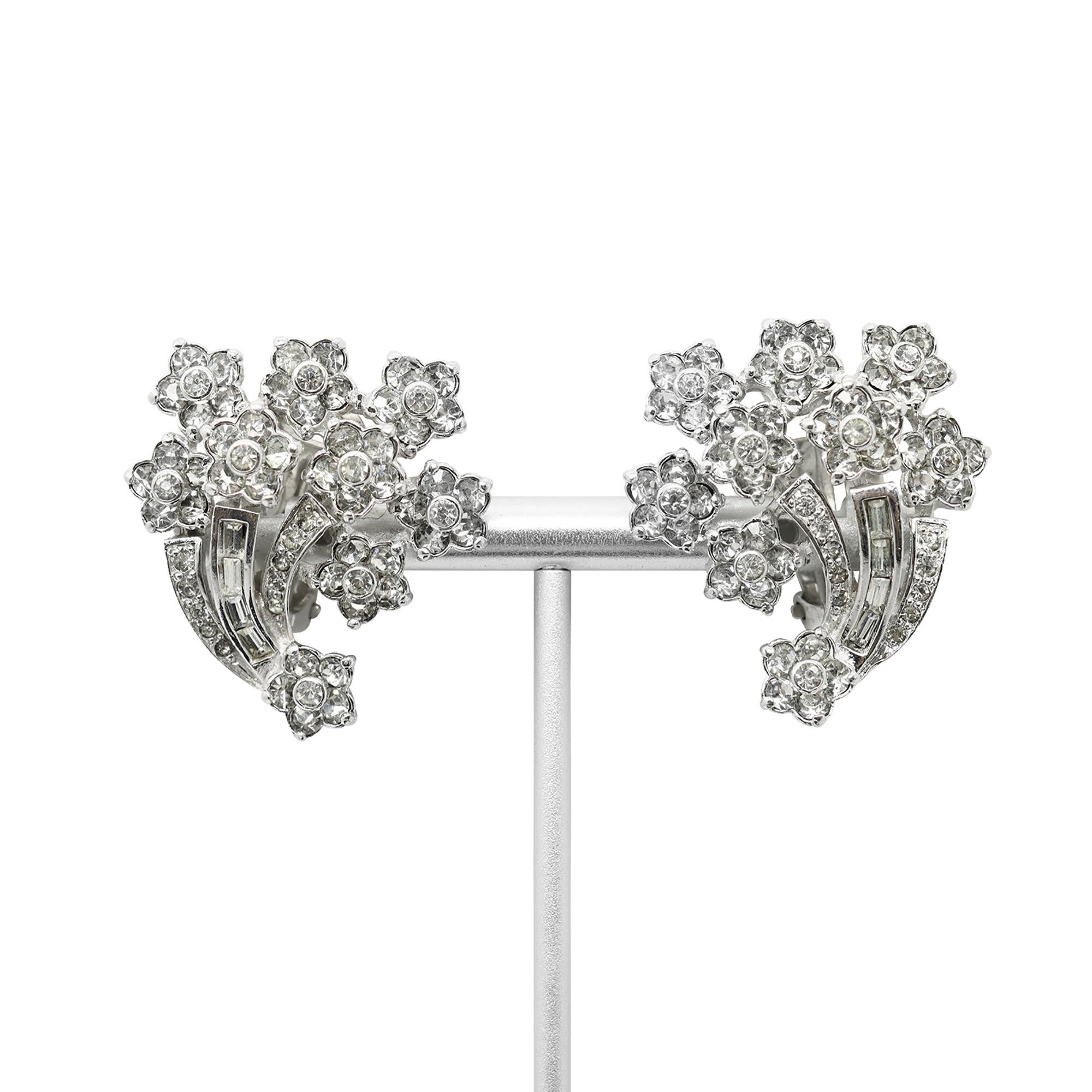 Boucles d'oreilles Pennino Flower Cornucopia des années 1960 en vente 5