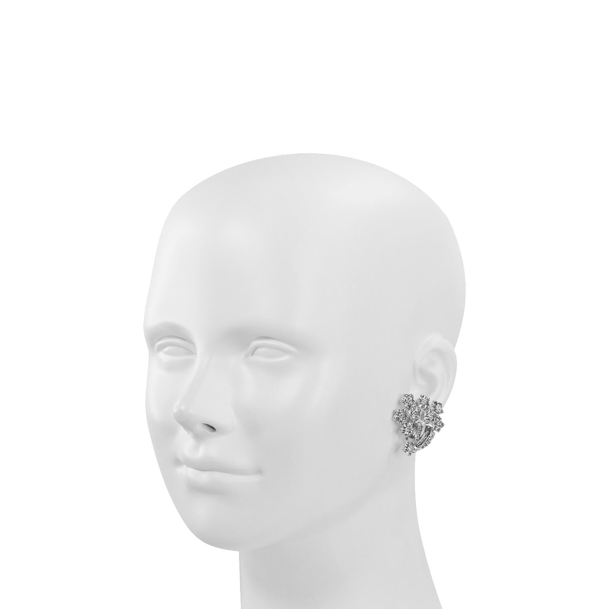 Boucles d'oreilles Pennino Flower Cornucopia des années 1960 Pour femmes en vente