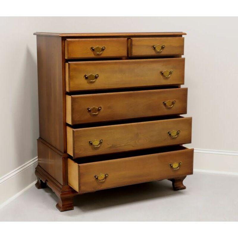 American PENNSYLVANIA HOUSE Cherry Chippendale Chest on Chest