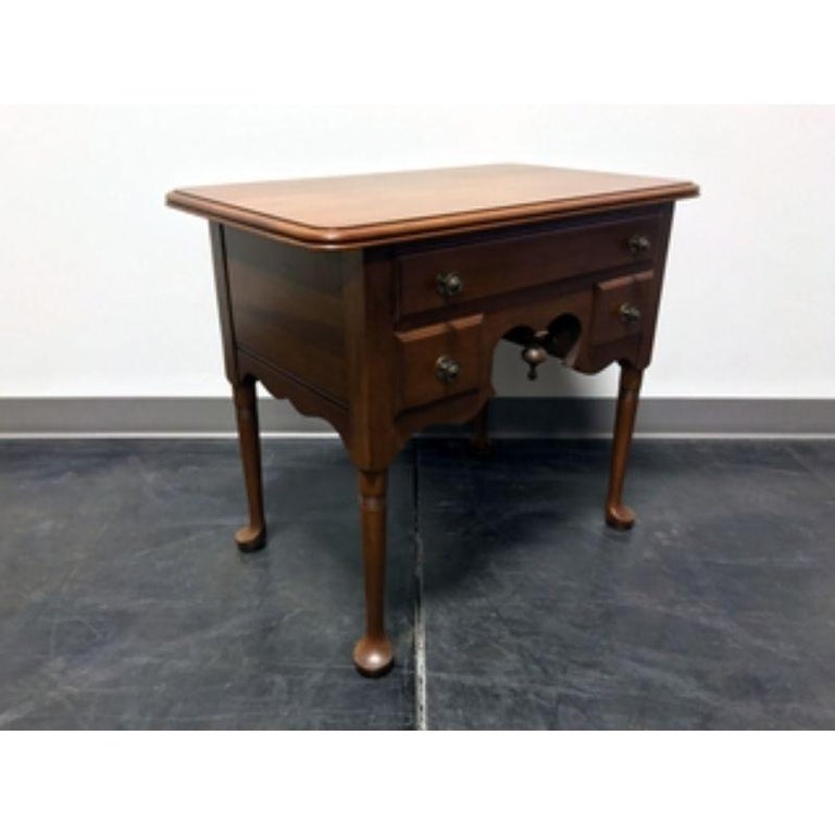 American PENNSYLVANIA HOUSE Cherry Queen Anne Diminutive Lowboy Chest/Nightstand For Sale