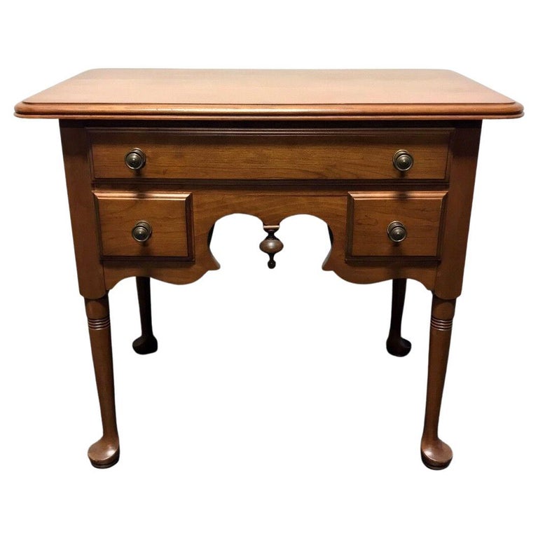 PENNSYLVANIA HOUSE Cherry Queen Anne Diminutive Lowboy Chest/Nightstand For Sale