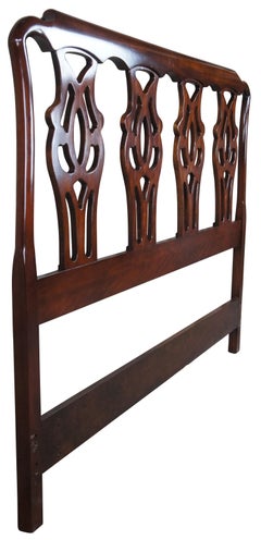 Vintage Pennsylvania House Chippendale Georgian Style Cherry Full Size Headboard