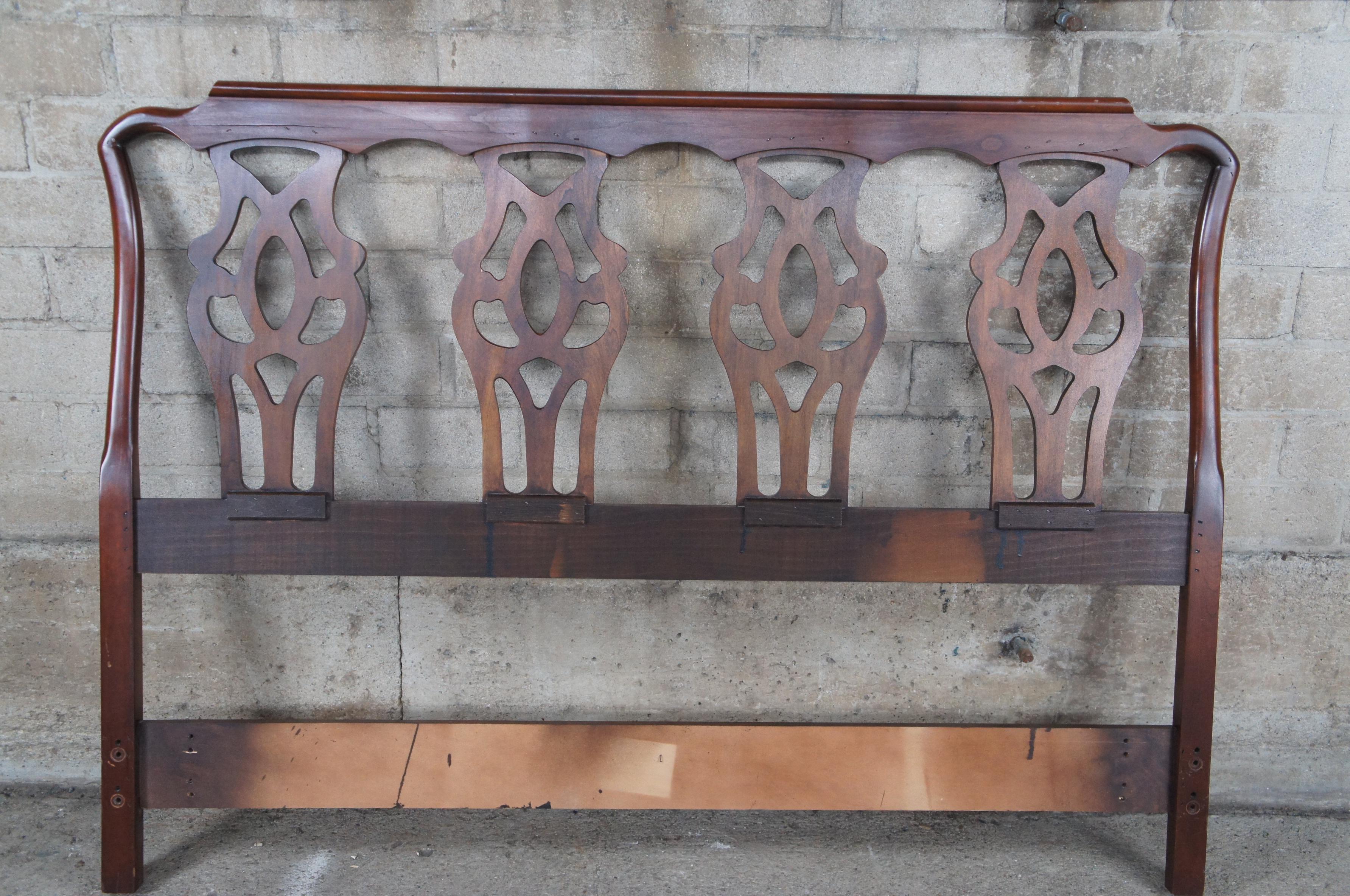 Vintage Pennsylvania House Chippendale Style Cherry Full Size