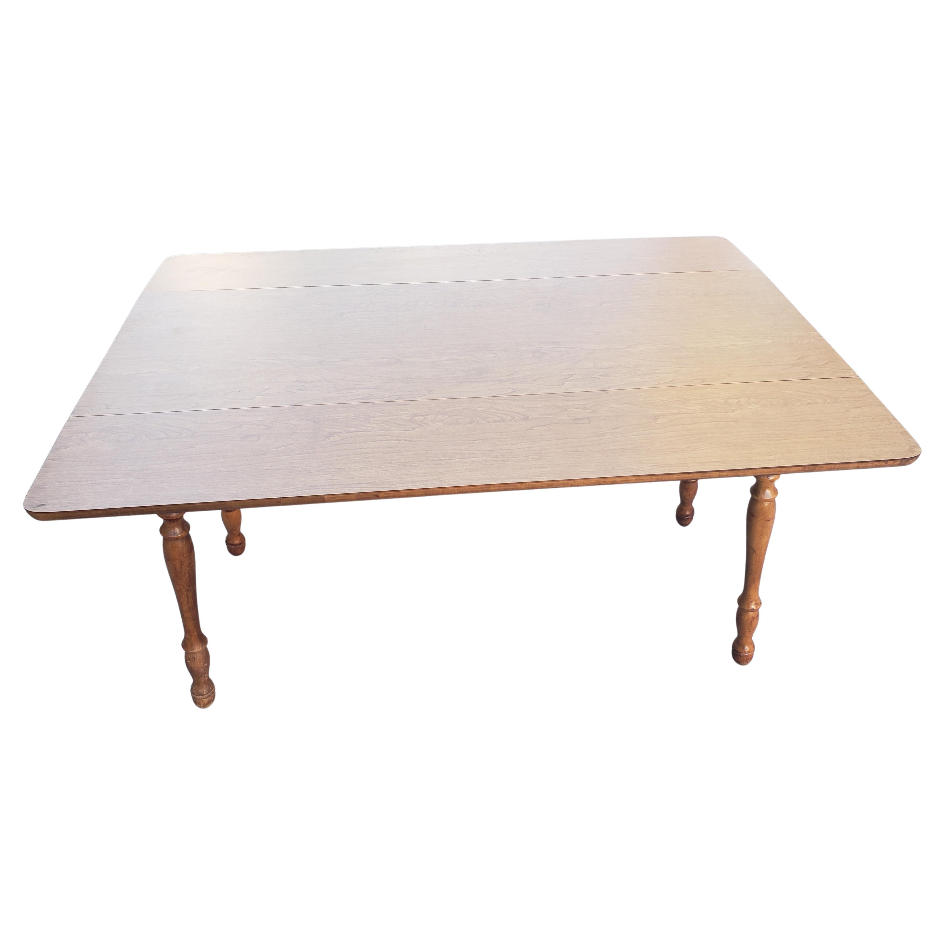 American Vintage Pennsylvania House Farm House Style Drop Leaf Dining Table, Circa 1970s For Sale