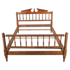 Vintage Pennsylvania House Jenny Lind Style Cherry Full Size Spindle Bed