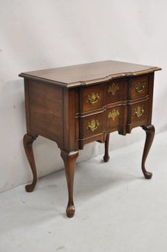 Vintage Pennsylvania House Queen Anne Cherry Wood Block Front 2 Lowboy Chest