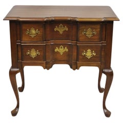 Vintage Pennsylvania House Queen Anne Cherry Wood Block Front 2 Lowboy Chest