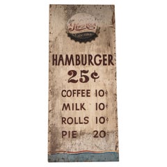 Vintage Pepsi-Cola Diner Menu Board Sign