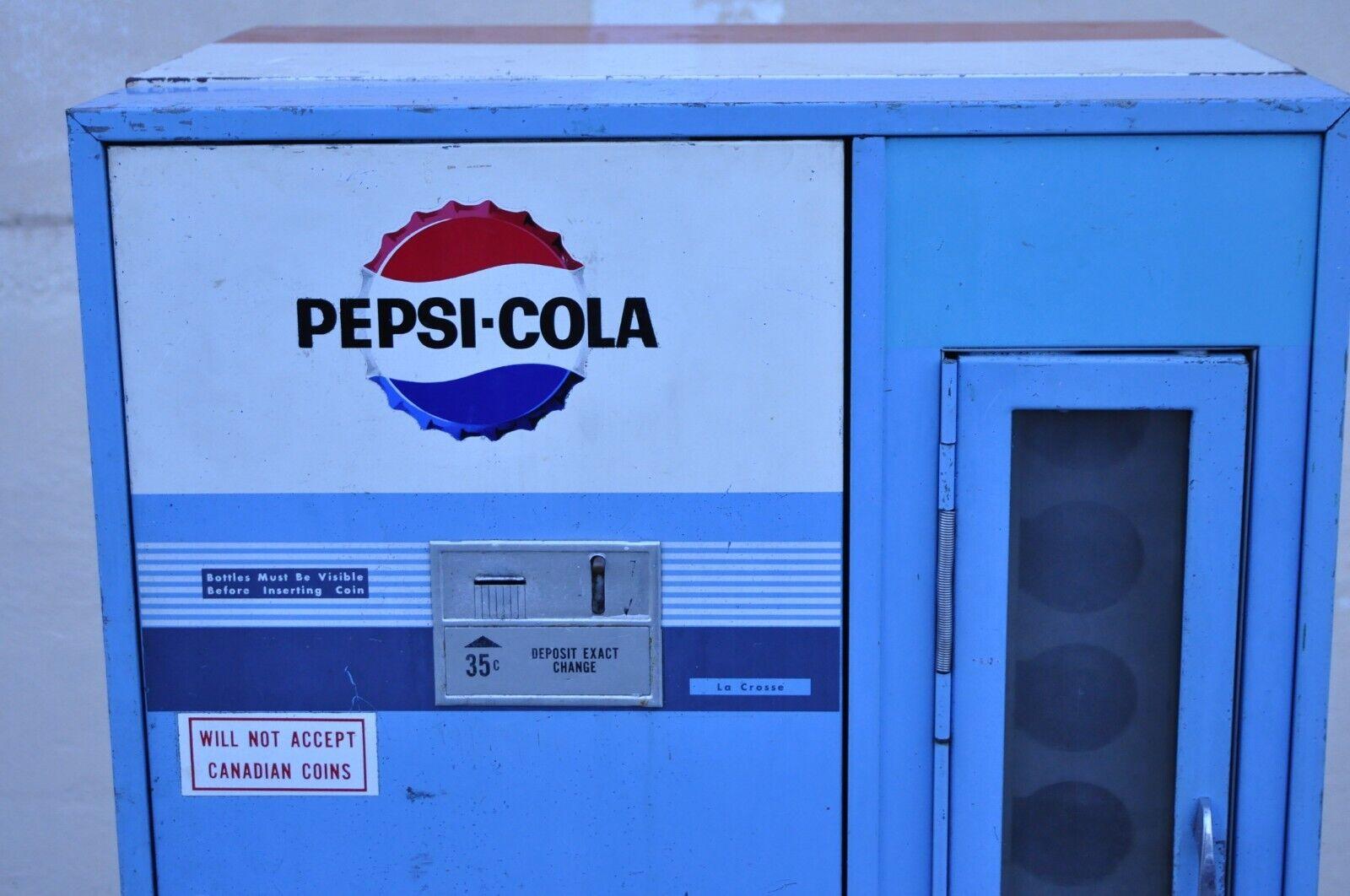 Vintage Pepsi Cola La Crosse 35 Cent Soda- Vending Machine Modell EC54, Vintage (Amerikanische Klassik) im Angebot