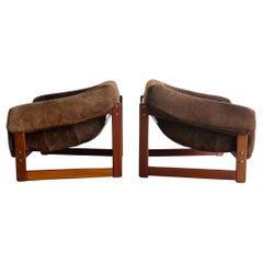 Percival Lafer "MP-79" Rosewood Lounge Chairs Pair