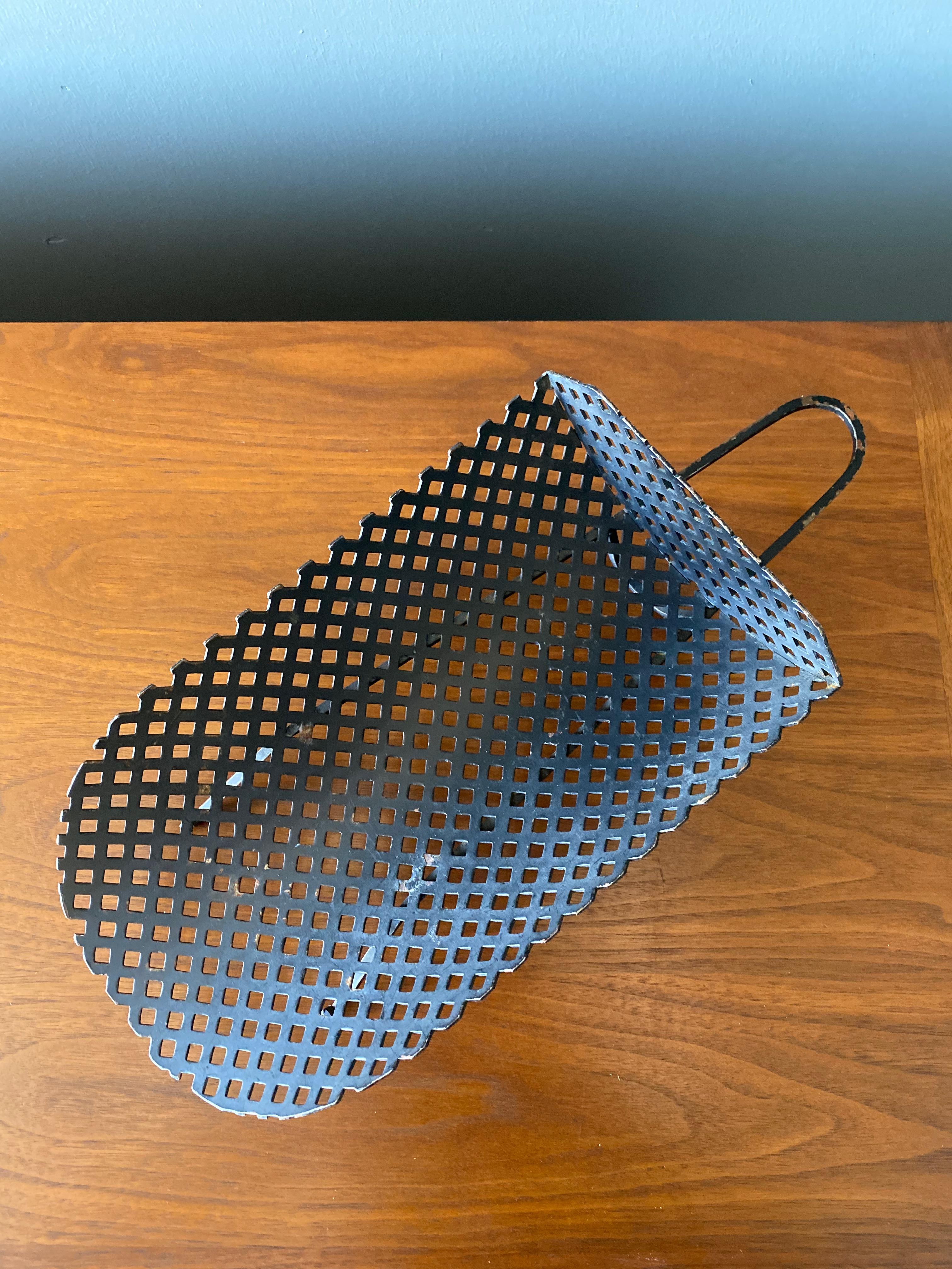 Vintage Perforated Metal Catch-All/Envelope Tray 4