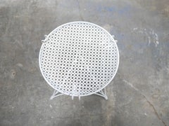 Table d'appoint vintage en métal perforé par Mathieu Matégot