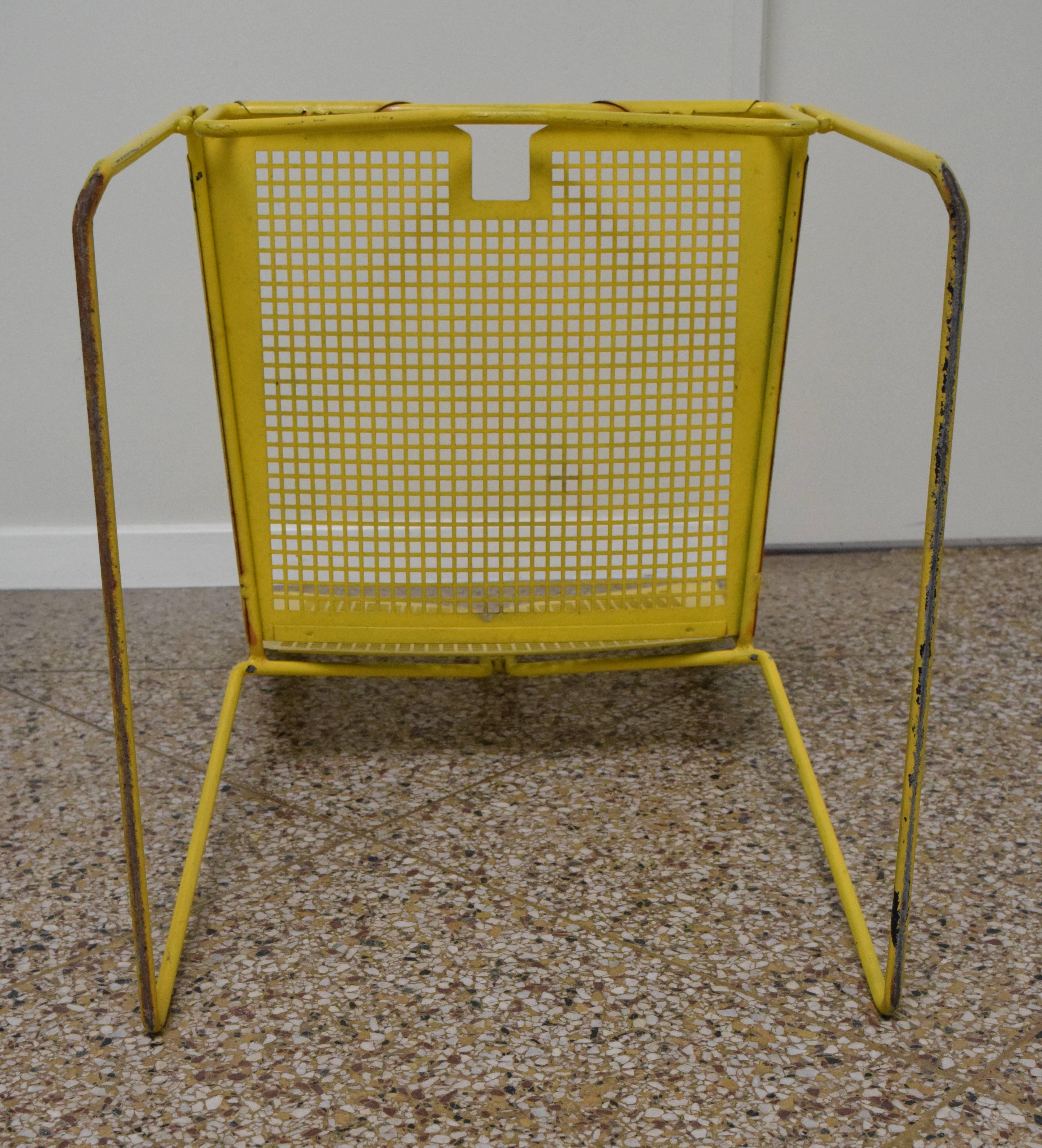 Vintage Perforated Steel Chairs For Sale 1