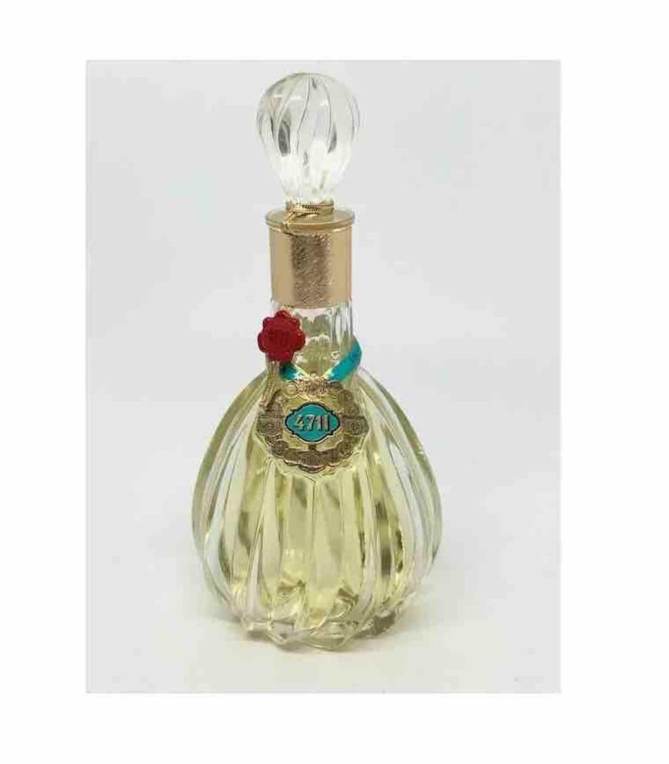 Mid-Century Modern Vintage Perfume Bottle by 4711 German Perfume Echt Kolnisch Wasser Sealed Rare