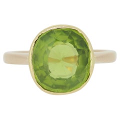 Used Peridot Solitaire Ring