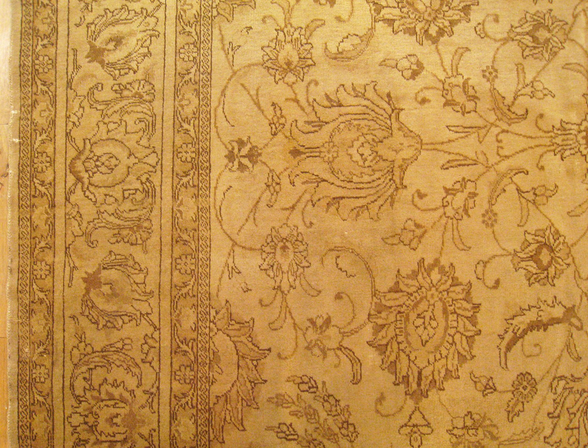 Vintage Perisan Decorative Oriental Tabriz in Room Size For Sale 1