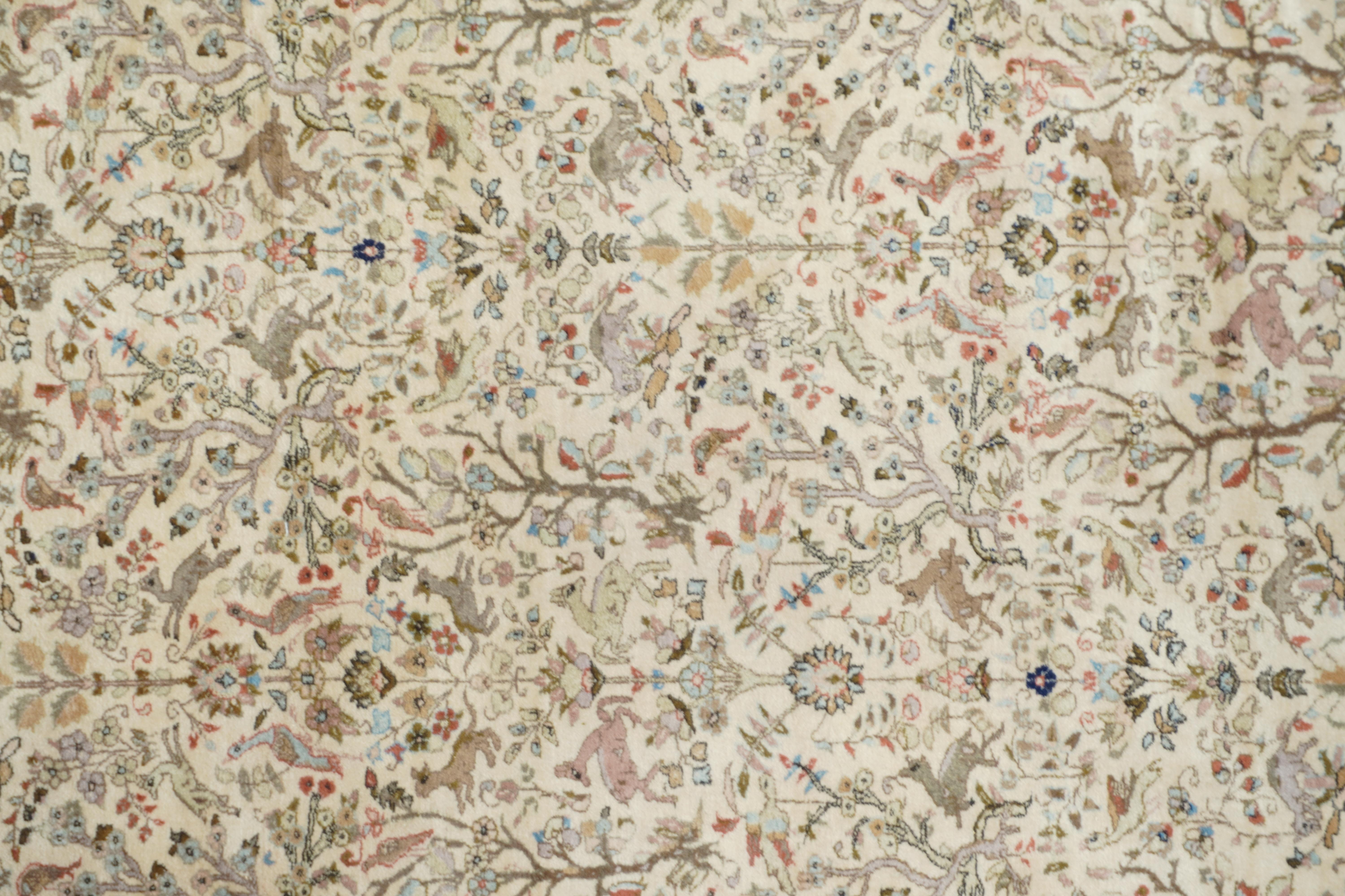 Hand-Knotted Vintage Persian Tabriz Rug 8'1'' x 10'1'' For Sale