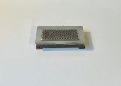 Vintage Perletinn Brutalist Box in Pewter, Norway 1960s