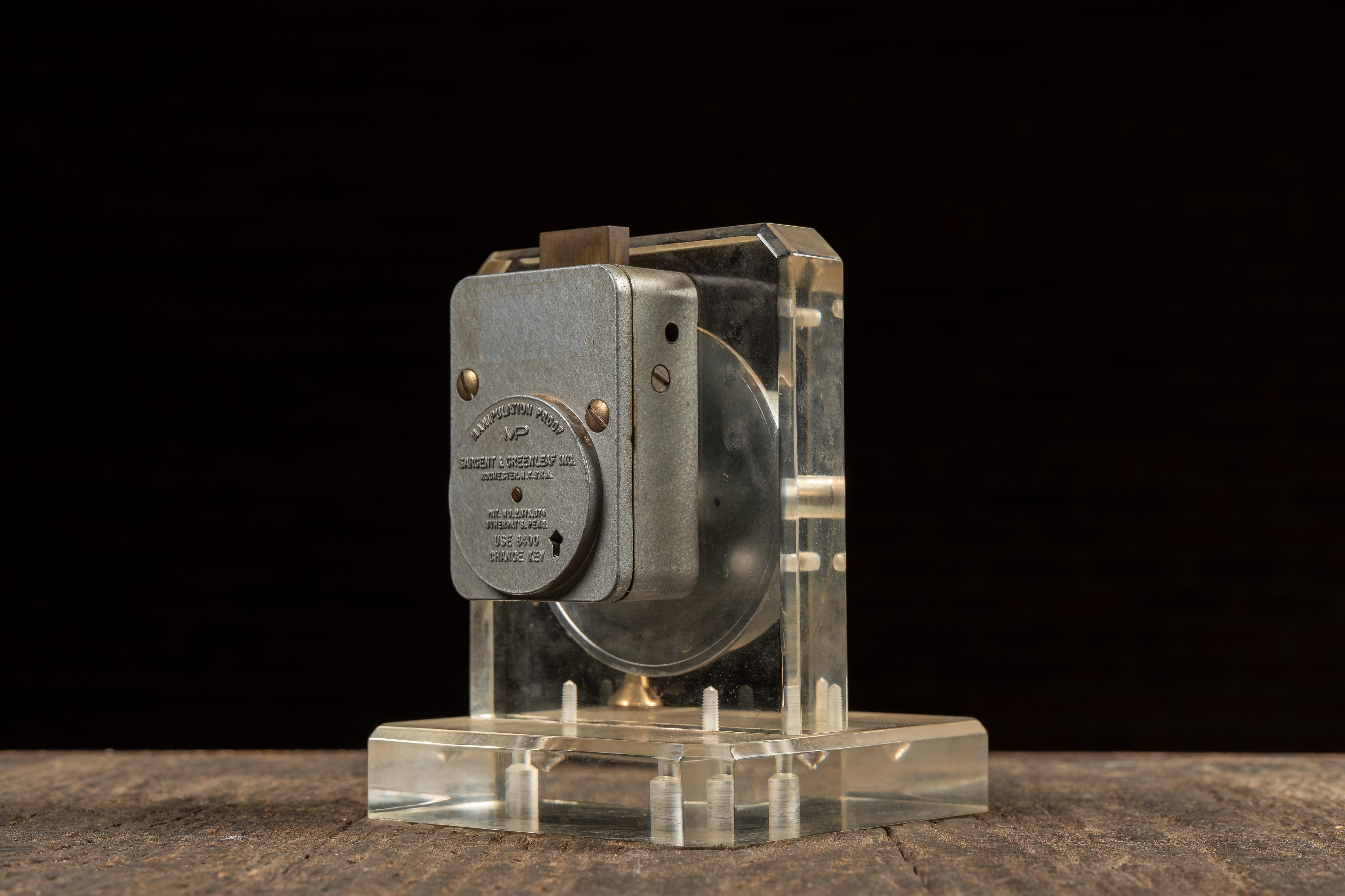 Acier Démonstrateur de serrure à permutation Vintage de Sargent & Greenleaf en vente