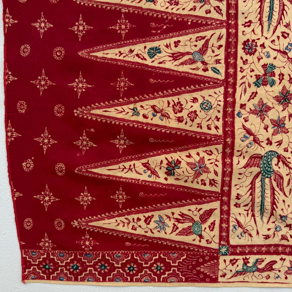 Vintage Pernakan Kain Panjang Batik-Tulpen im Vintage-Stil, Cirebon, Java 1950 (Volkskunst) im Angebot