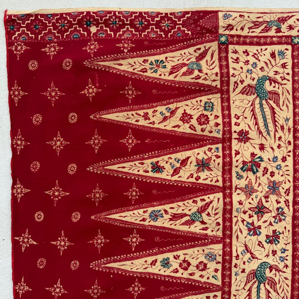 Vintage Pernakan Kain Panjang Batik-Tulpen im Vintage-Stil, Cirebon, Java 1950 (Javanisch) im Angebot