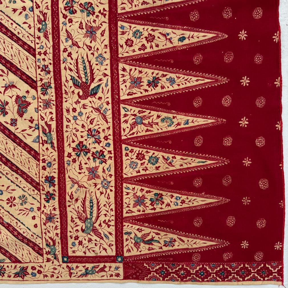 Vintage Pernakan Kain Panjang Batik-Tulpen im Vintage-Stil, Cirebon, Java 1950 (Mitte des 20. Jahrhunderts) im Angebot