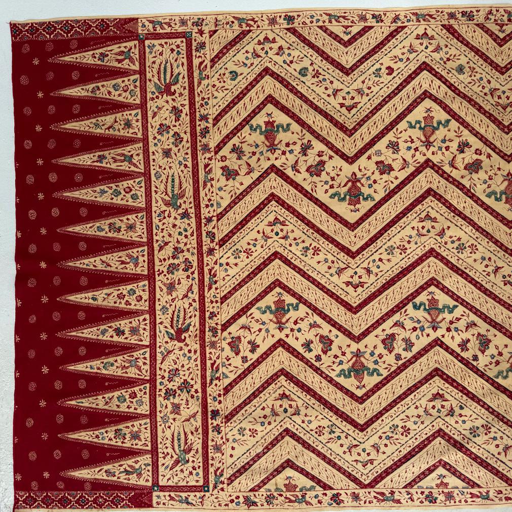 Vintage Pernakan Kain Panjang Batik-Tulpen im Vintage-Stil, Cirebon, Java 1950 im Angebot 2
