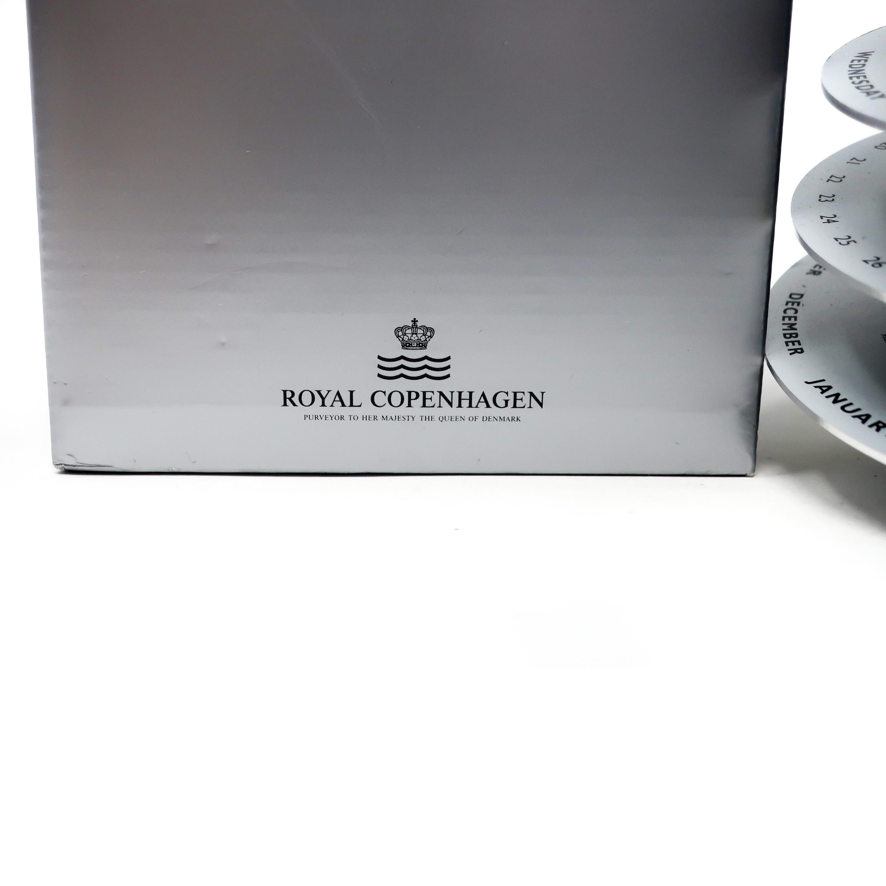 20th Century Vintage Perpetual Eternity Calendar by Mette Kiellerup for Royal Copenhagen