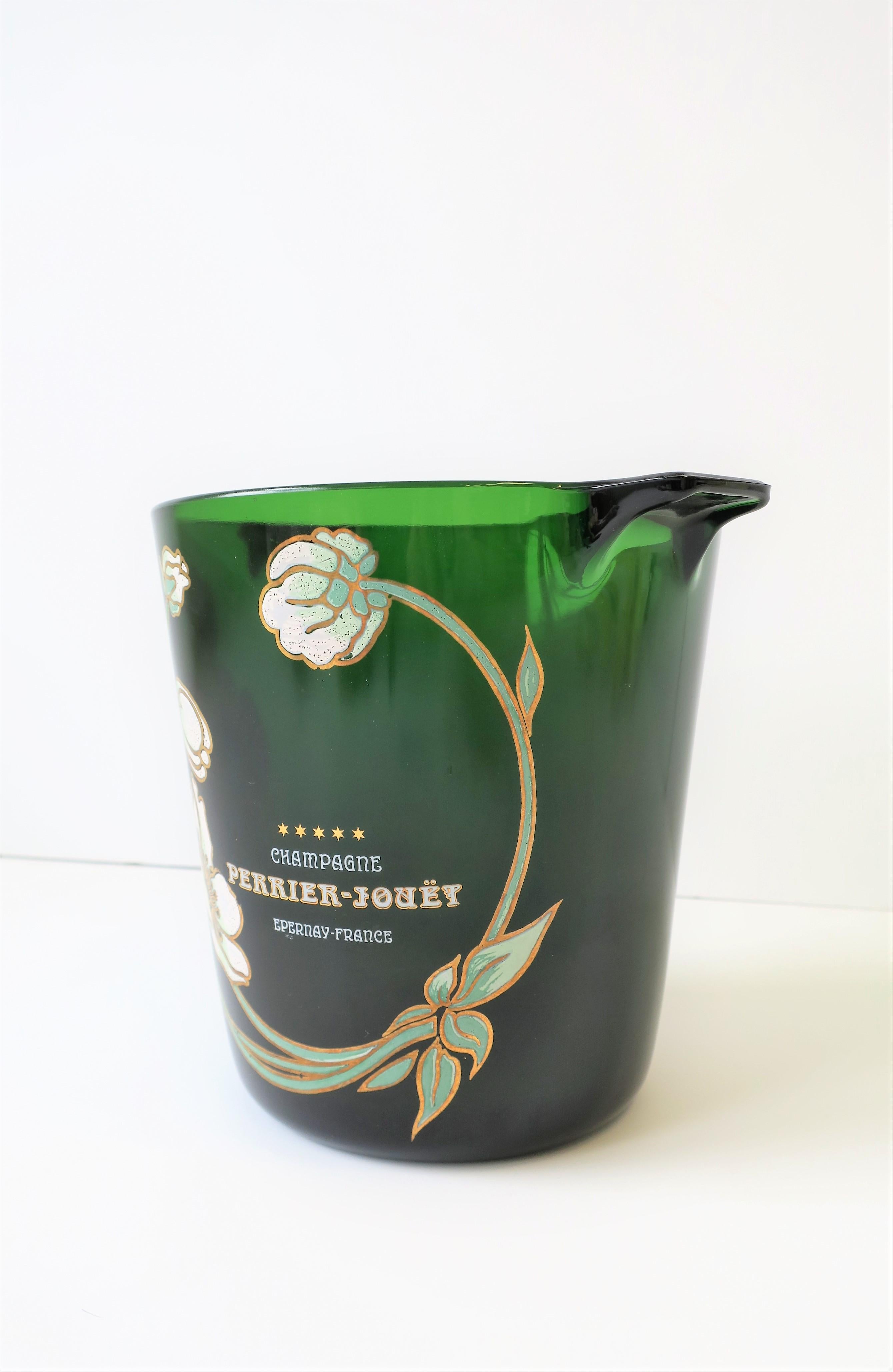 Verre Vintage Perrier-Jouet French Champagne Bucket Art Nouveau