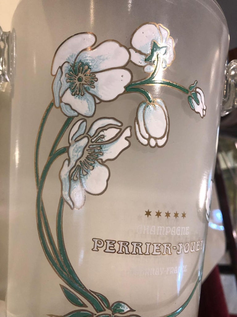 Seau à Champagne Signé Perrier – Argit, Aluminium, Art Nouveau, Made In France