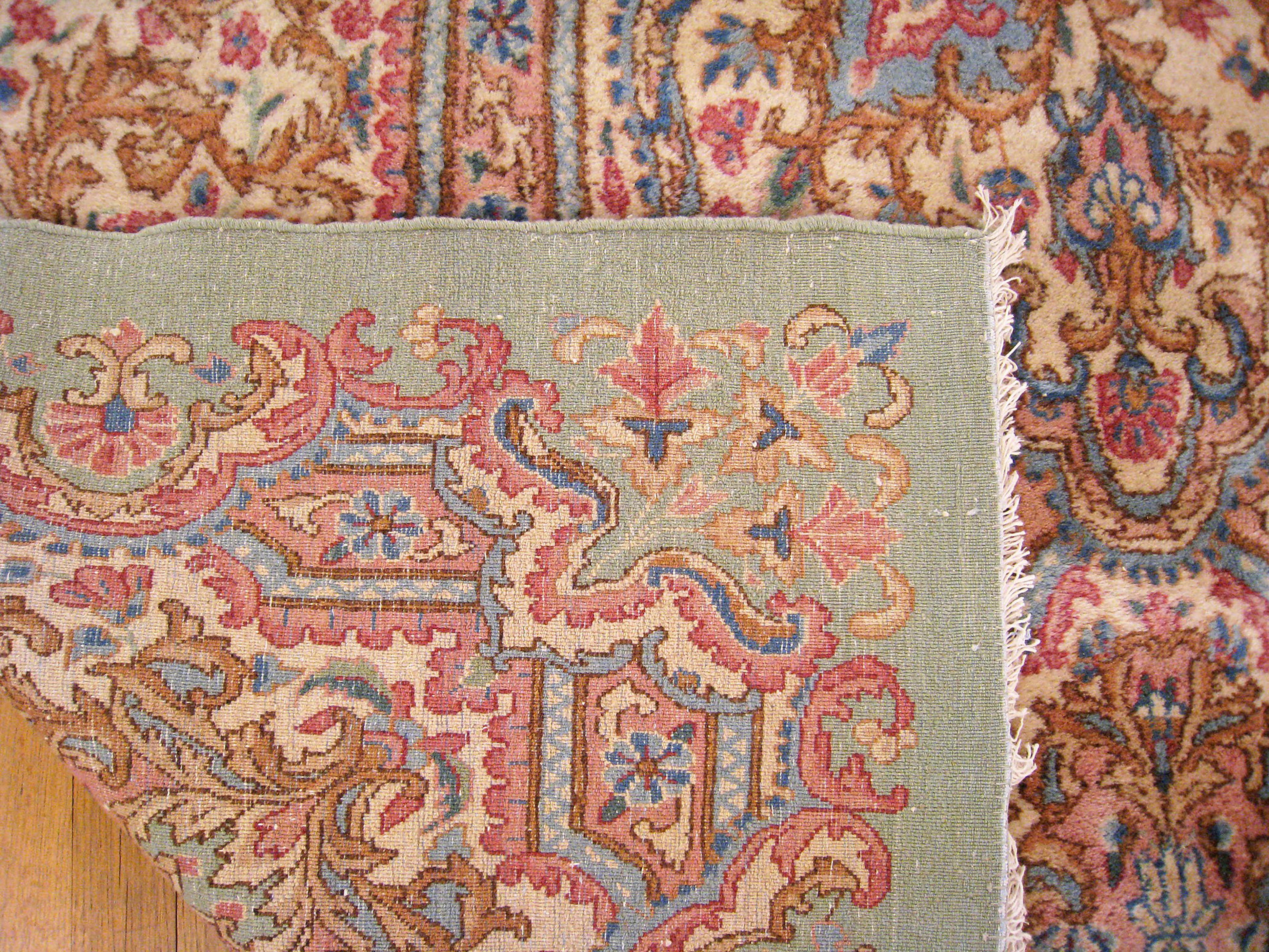 Vintage Persia Decorative Oriental Kerman Rug in Large Size For Sale 3