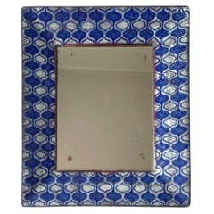 Espejo de pared vintage de cerámica esmaltada Persia, Michael Andersen, años 60