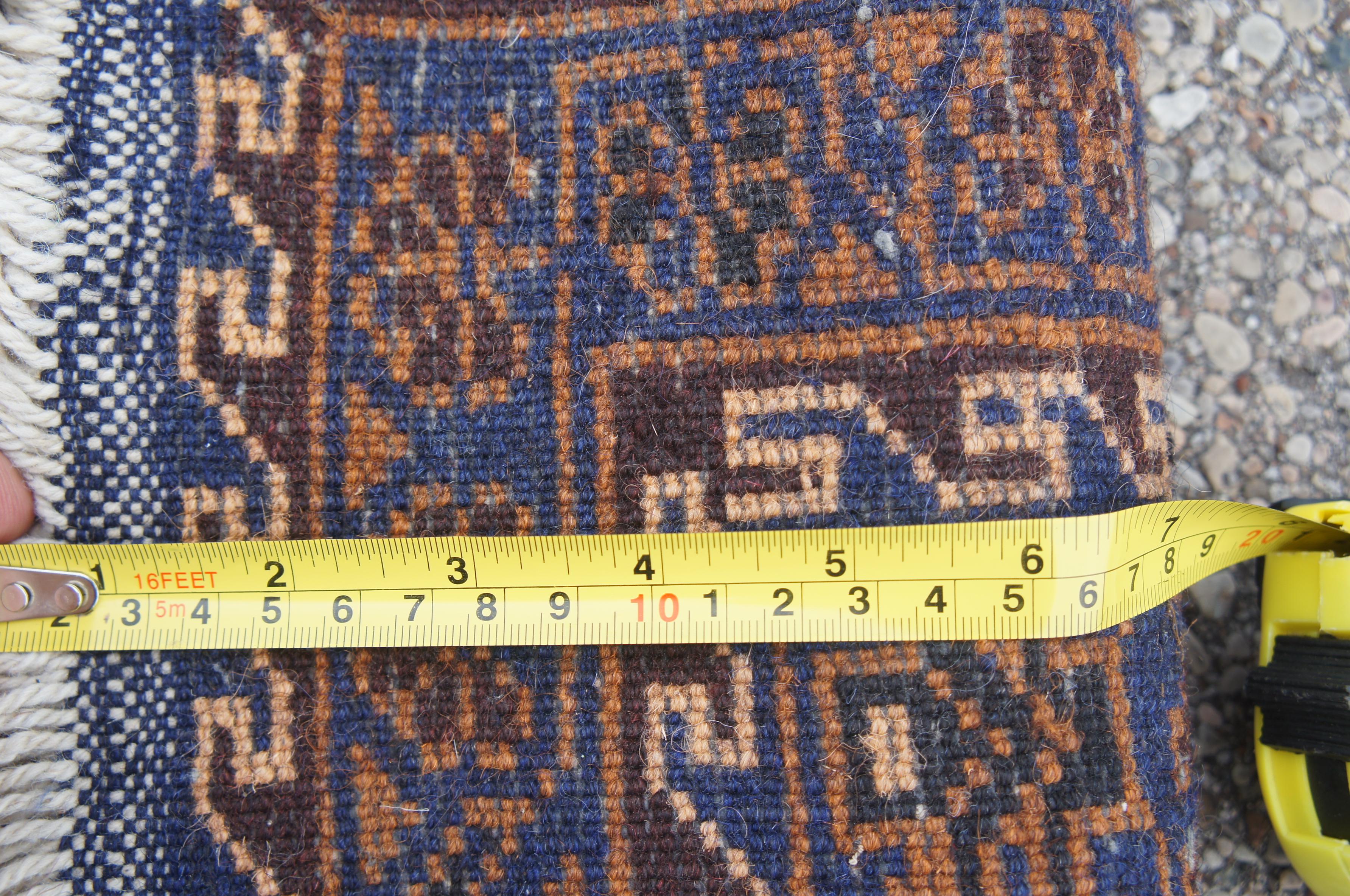 Vintage Persian Afghan Baluch Hand Knotted Area Rug Runner Carpet For Sale 2