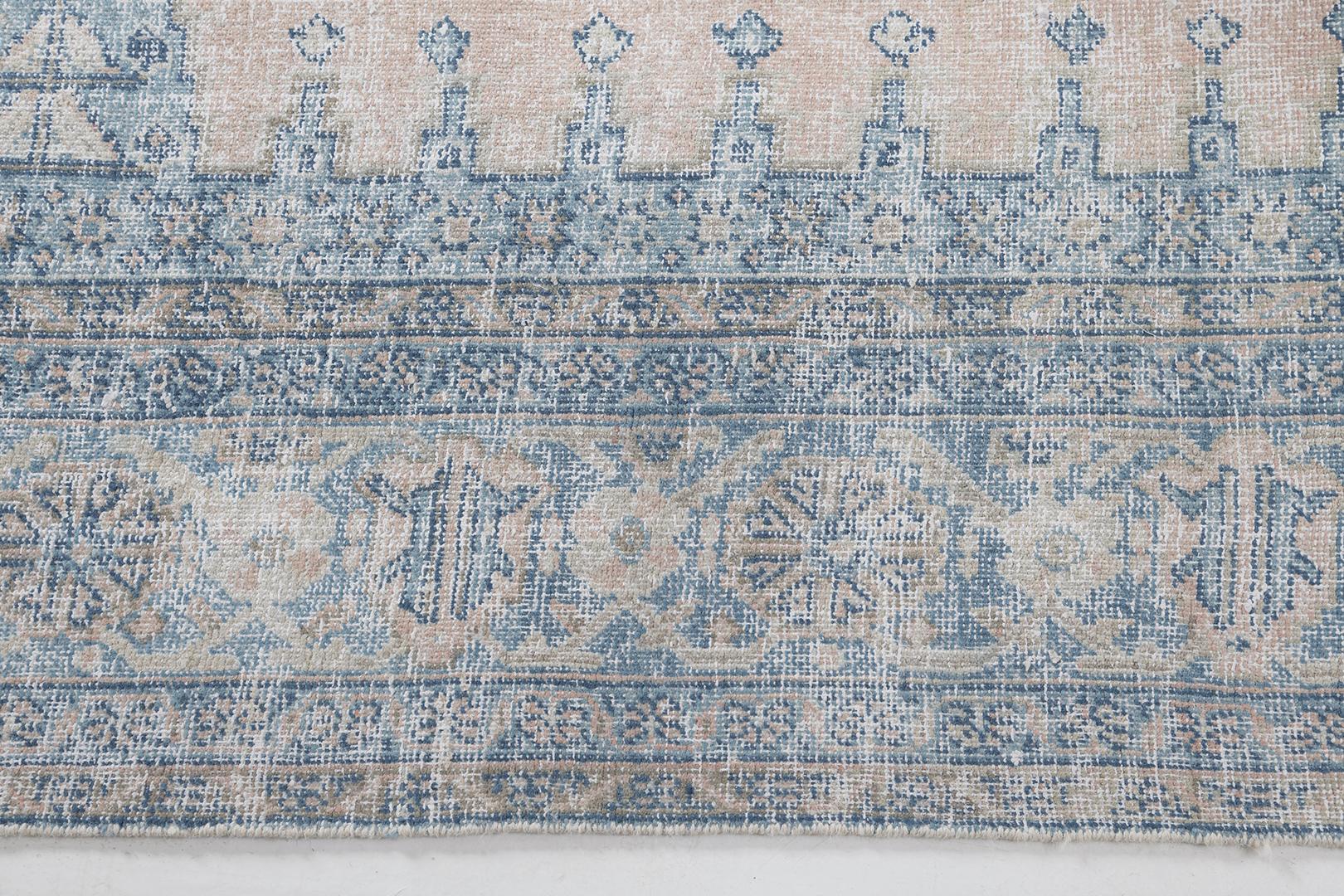 Hand-Knotted Vintage Persian Afshar by Mehraban Rugs For Sale