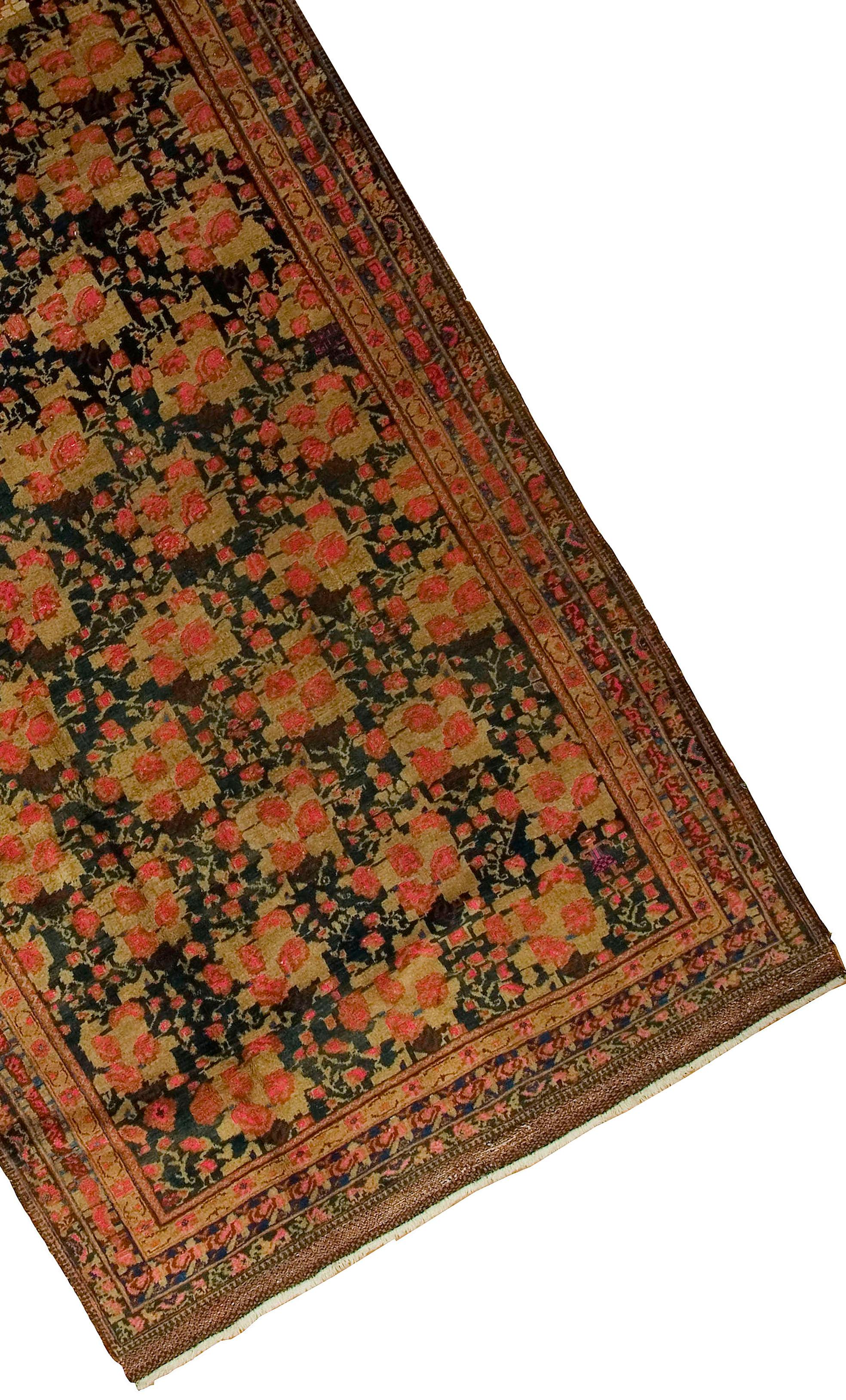 Wool Vintage Persian Afshar Rug Carpet, circa 1940  5'7 x 9'9 For Sale