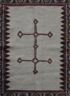 Vintage Persian Afshar Sofreh Rug