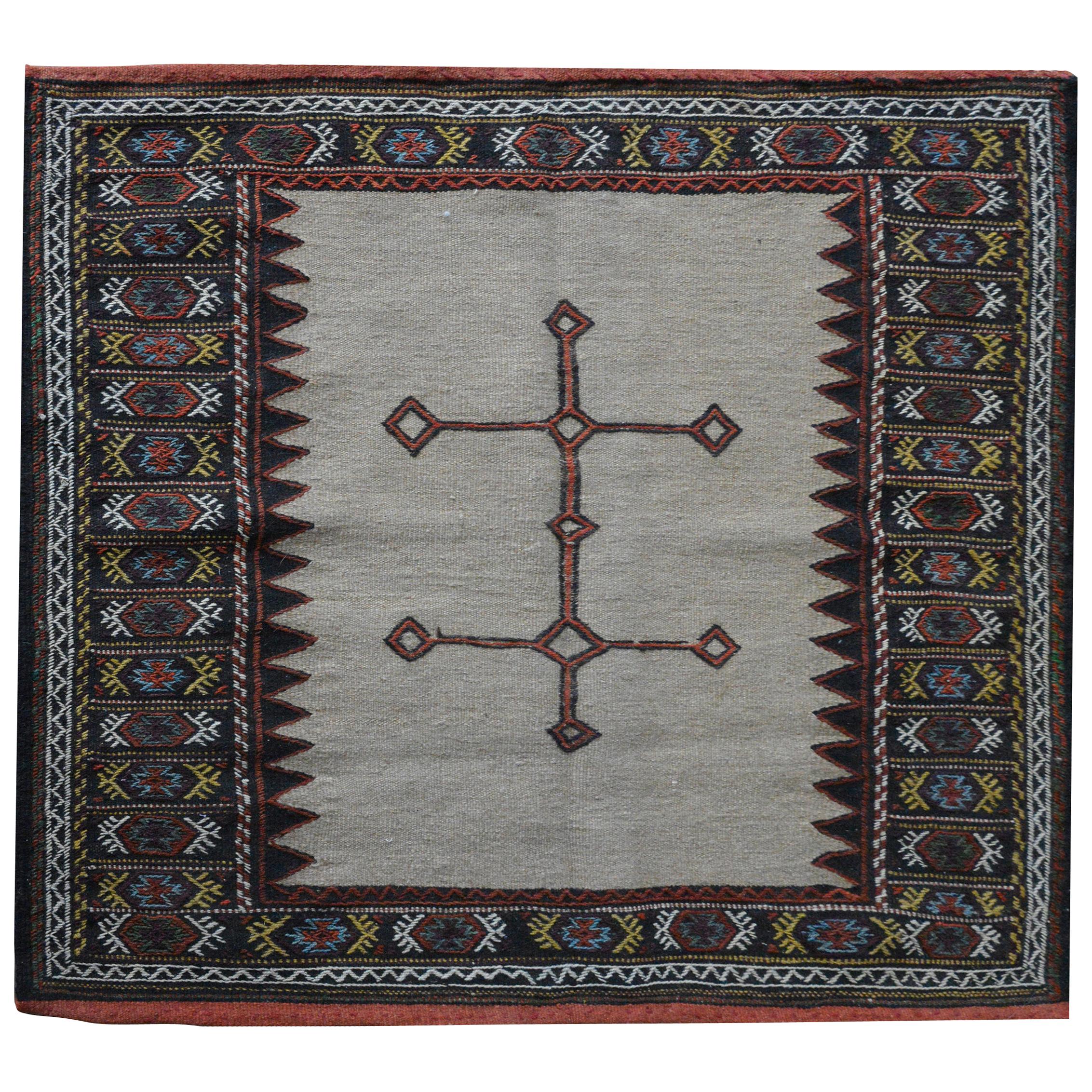 Vintage Persian Afshar Sofreh Rug