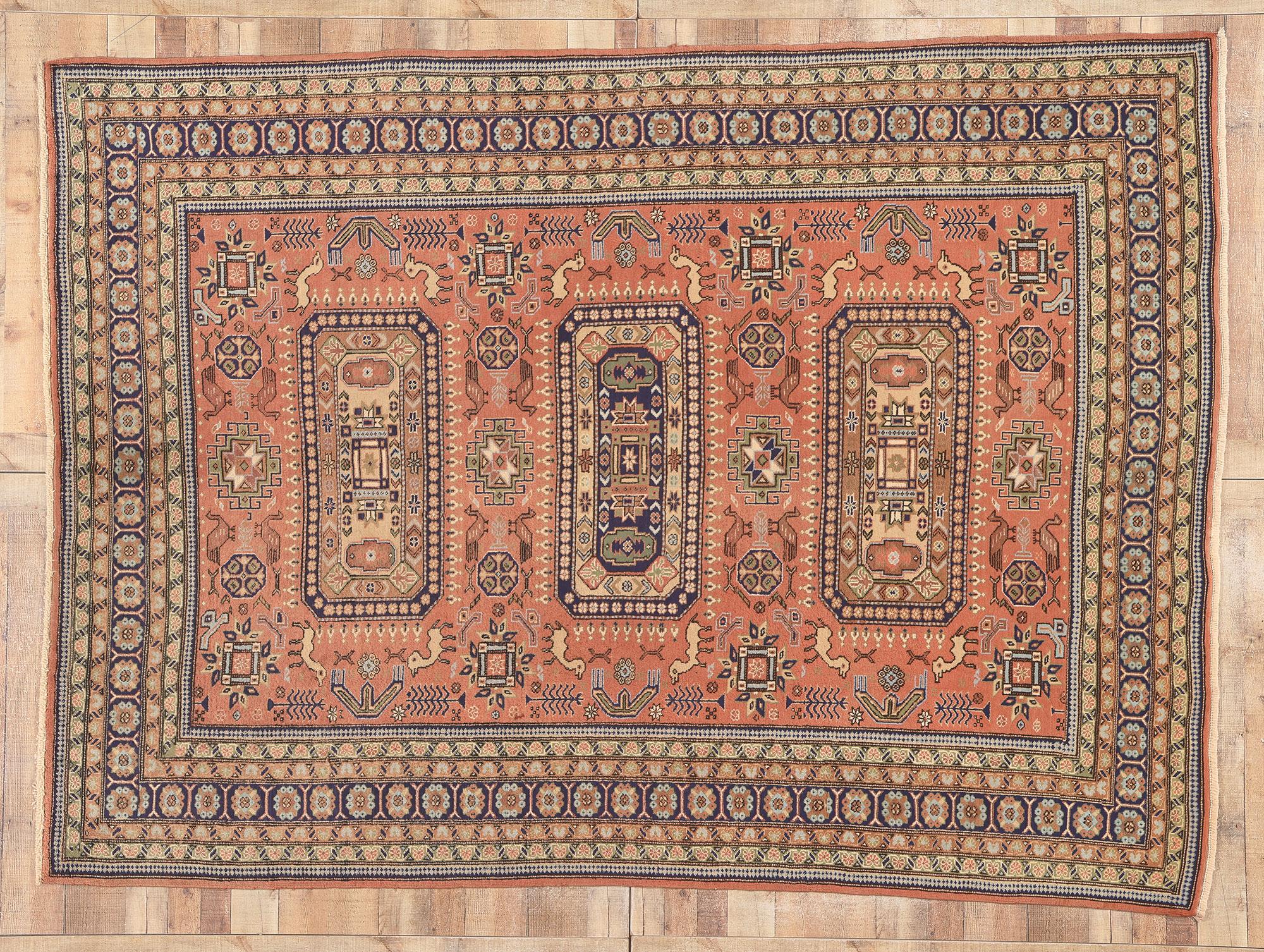 1960's Persian Ardabil Carpet with Modern Style For Sale 2