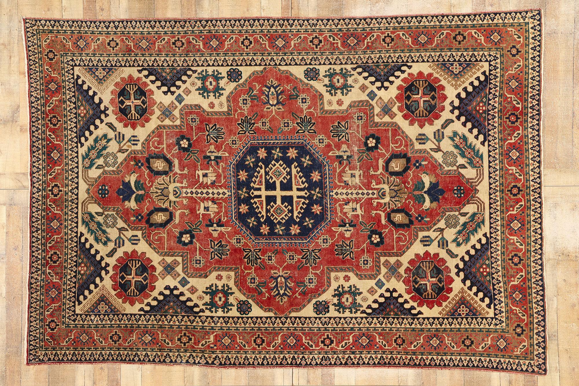 Vintage Persian Ardabil Rug For Sale 2