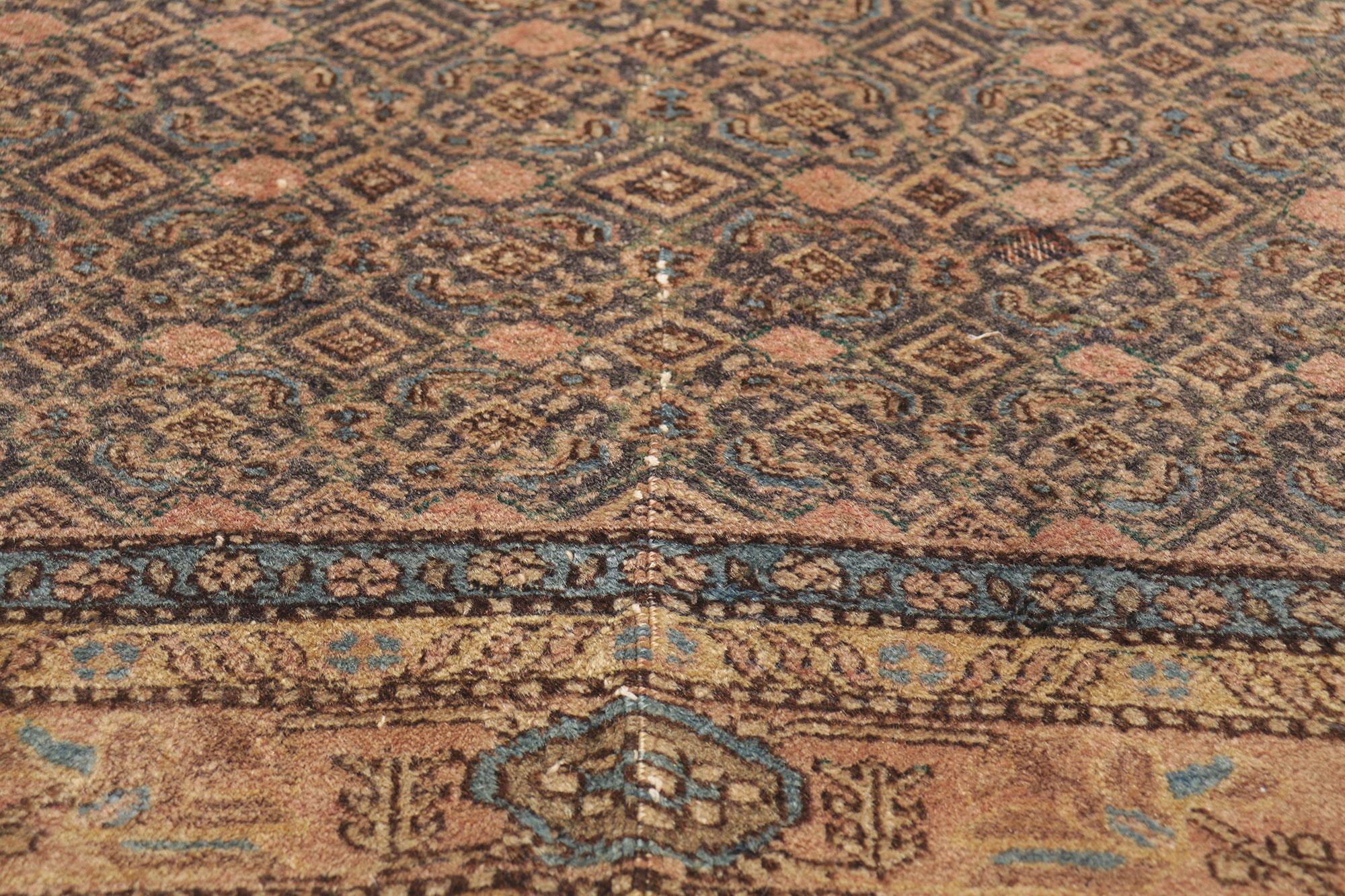 20th Century Vintage Persian Ardabil Rug with Herati Design For Sale
