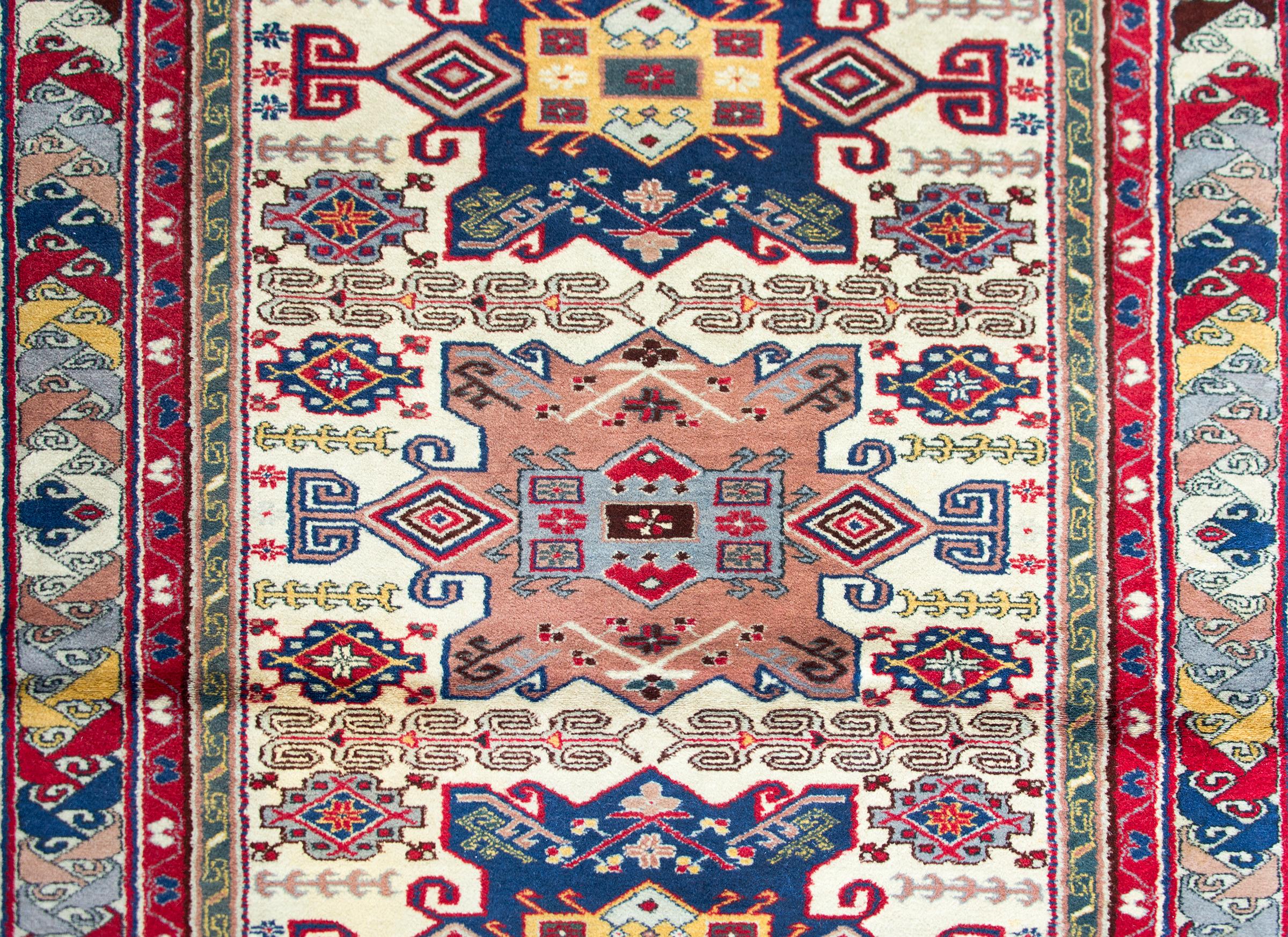 Tribal Vintage Persian Ardebil Rug For Sale