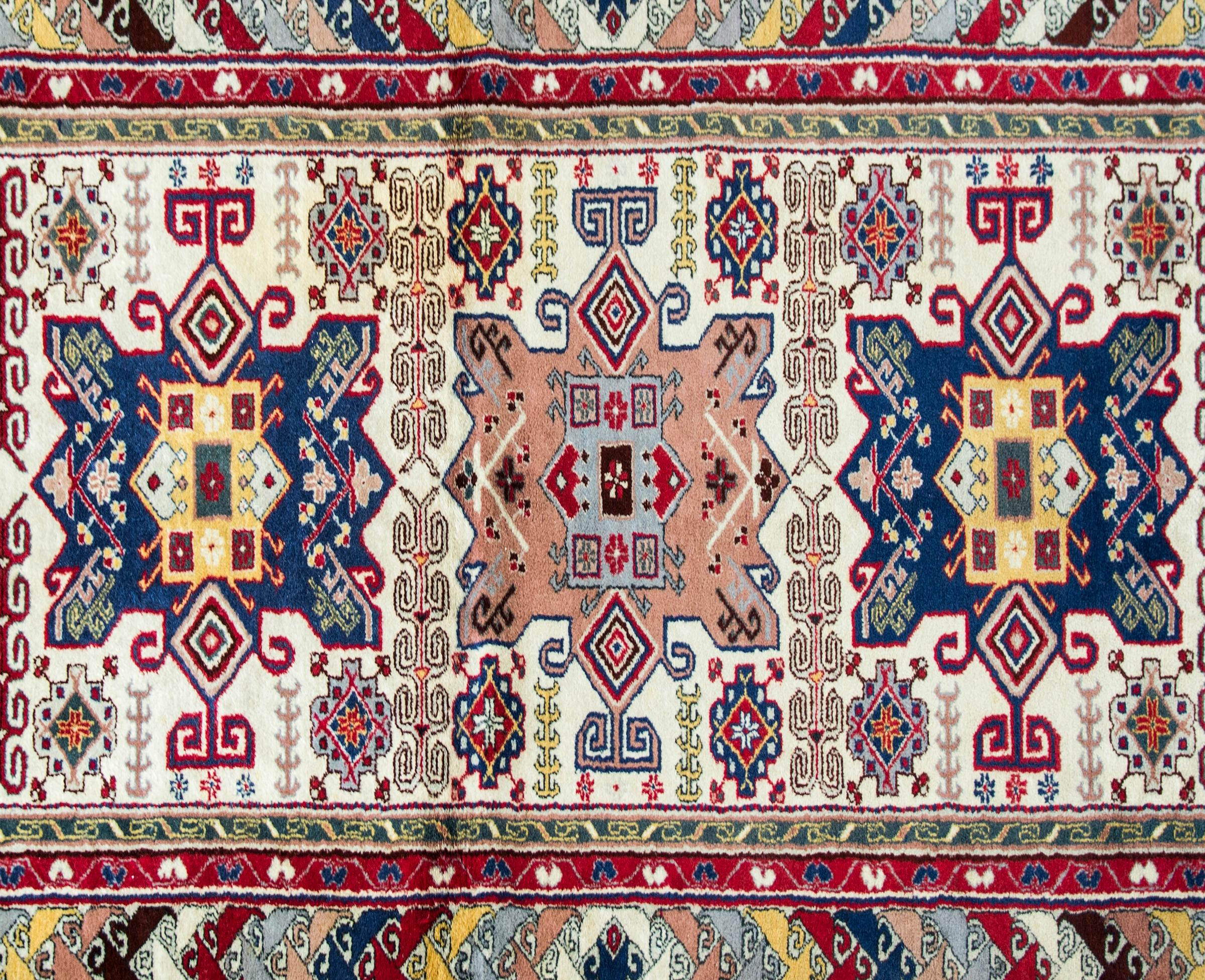 Hand-Knotted Vintage Persian Ardebil Rug For Sale