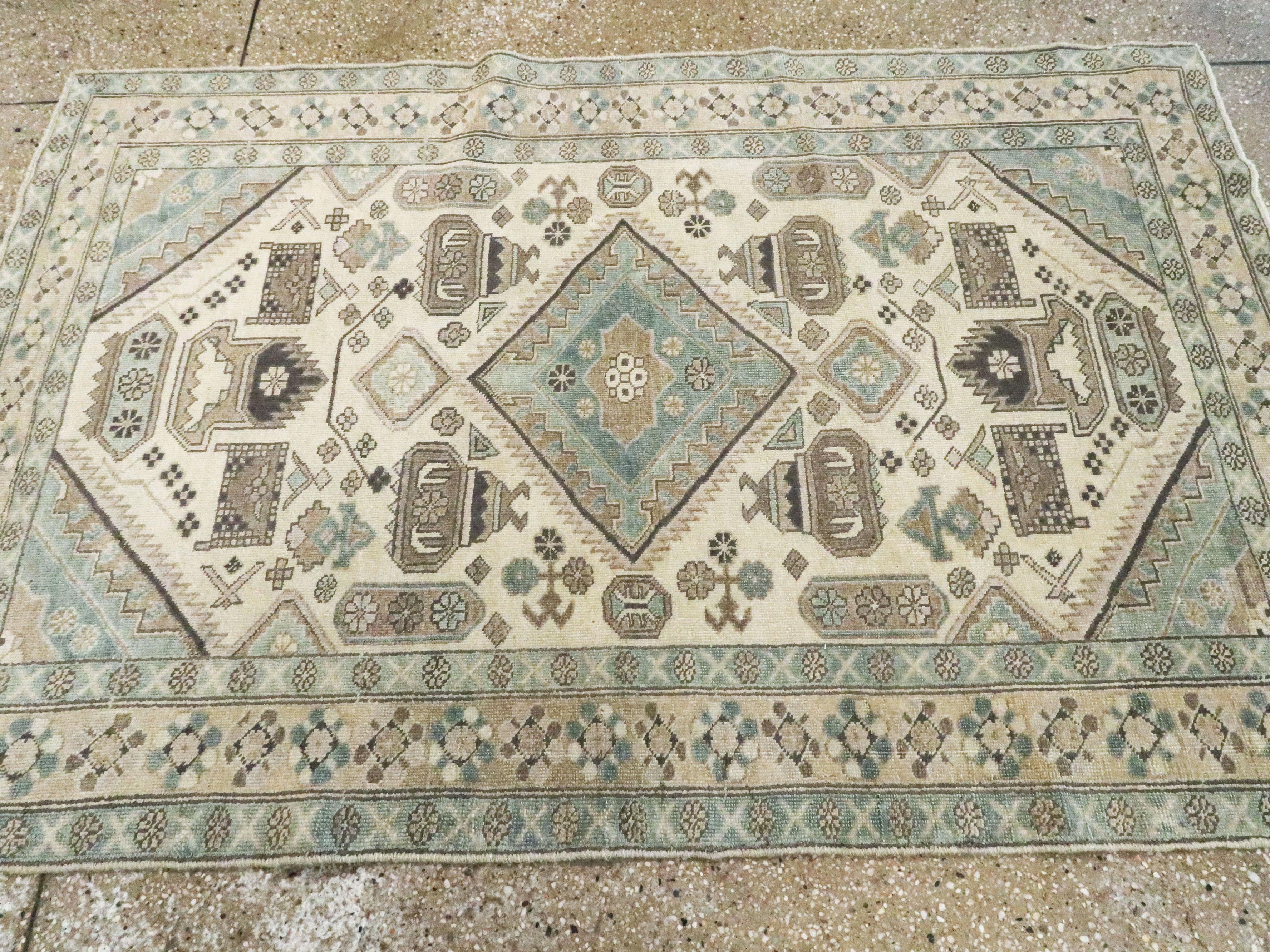 Vintage Persian Ardebil Rug For Sale 1