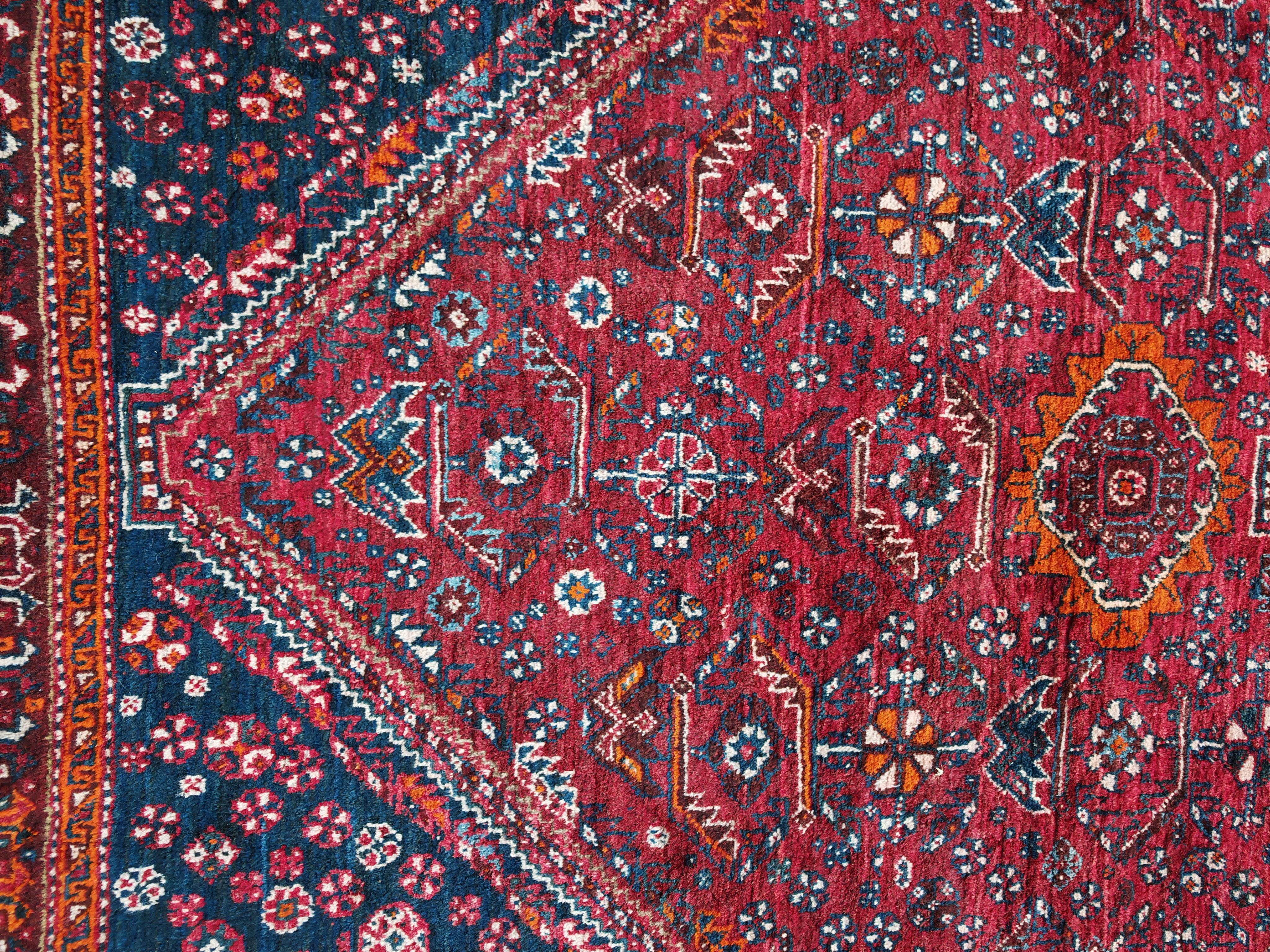 Tappeto persiano d'epoca dai colori vivaci, Afghanistan anni '40 in vendita 4