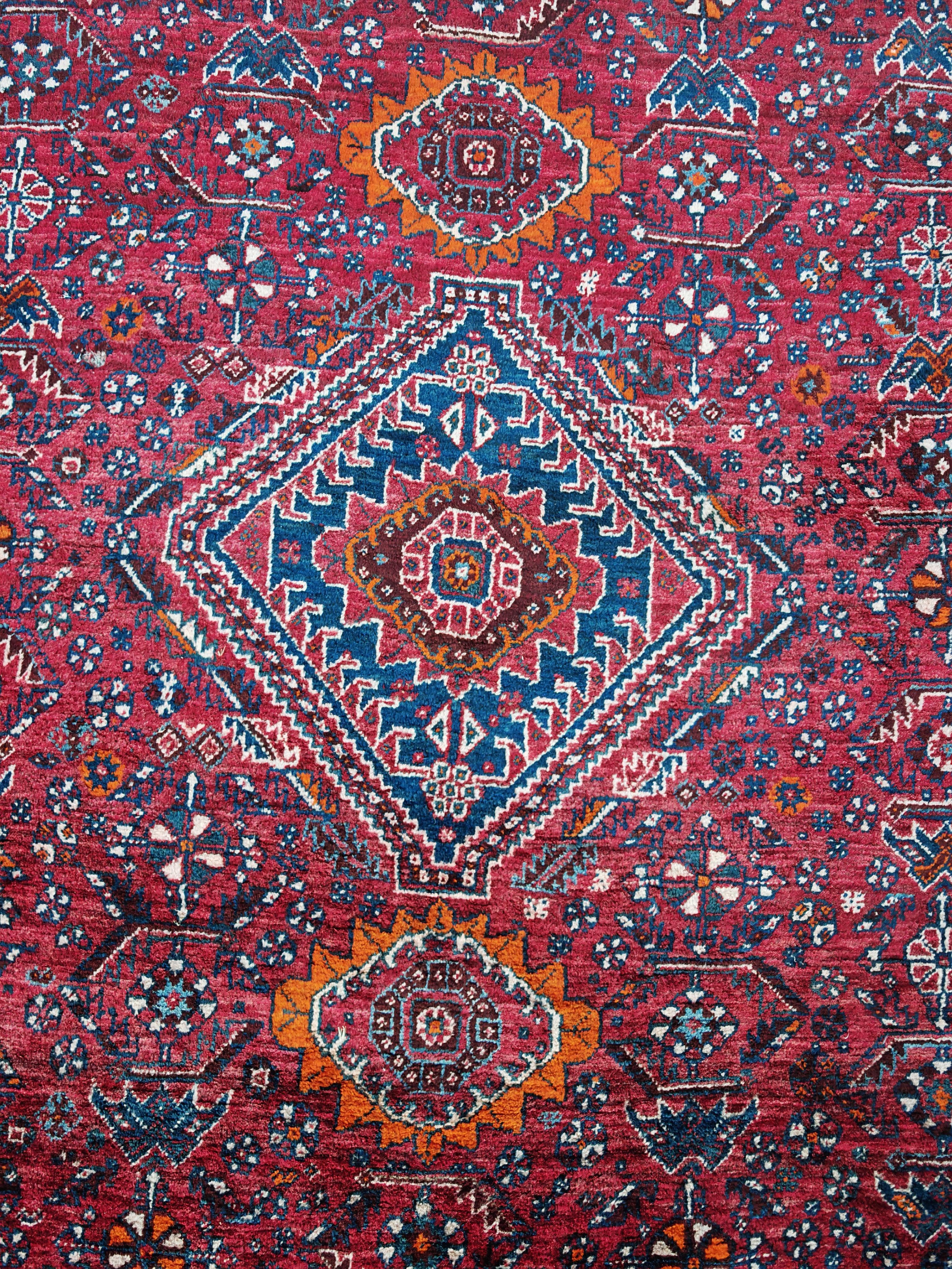 Tappeto persiano d'epoca dai colori vivaci, Afghanistan anni '40 In condizioni buone in vendita a Beograd, RS