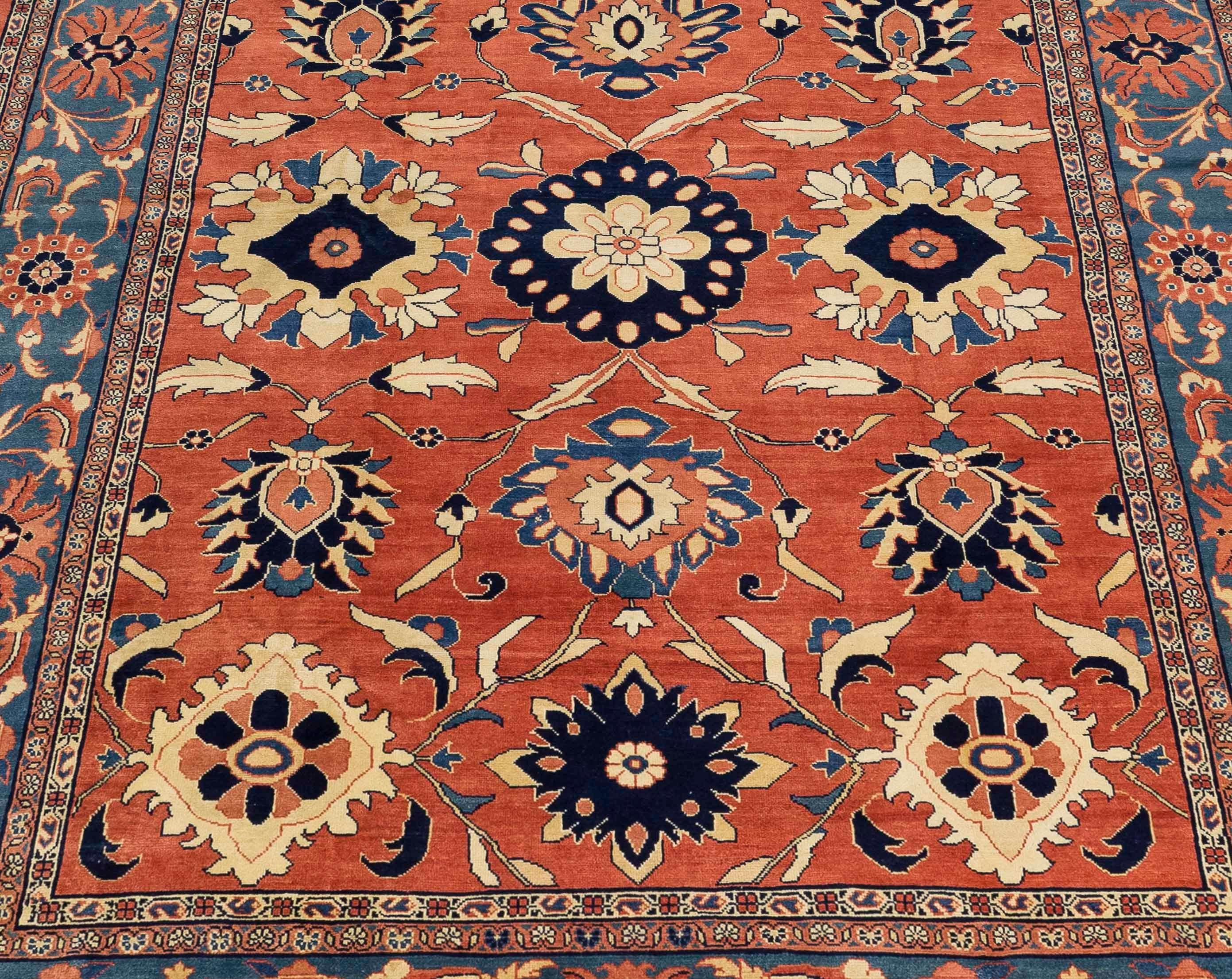 Vintage Persian Area Rug Mahal Design (Sonstiges) im Angebot
