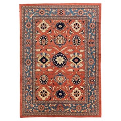 Vintage Persian Area Rug Mahal Design