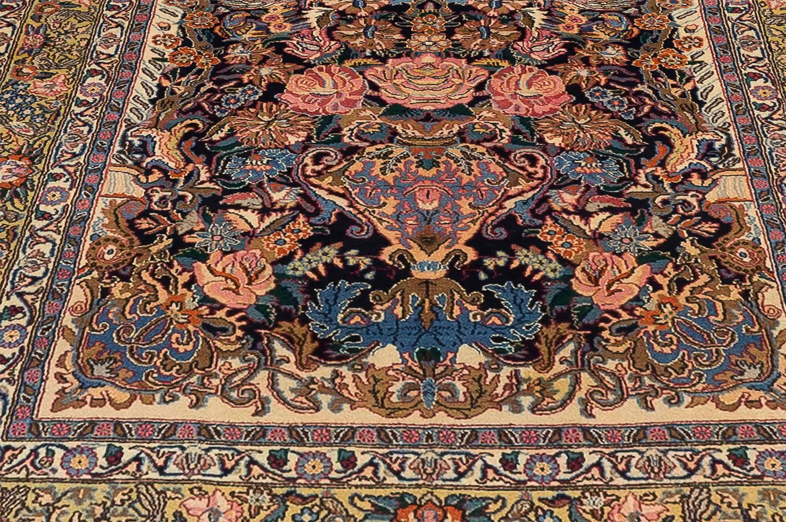 Other Vintage Persian Area Rug Mashad Design For Sale